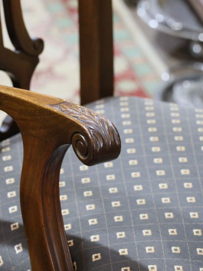 Vintage Chippendale Revival Dining Chairs