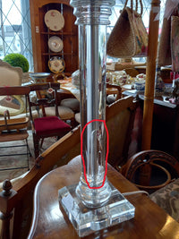 Pair of Designer Acrylic Lamps