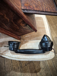 Oak Wall Telephone with Crank 