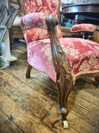 Victorian Walnut Ladies Chair – c.1870