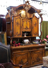 Viennese Walnut & Marble Buffet