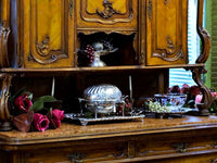 Viennese Walnut & Marble Buffet